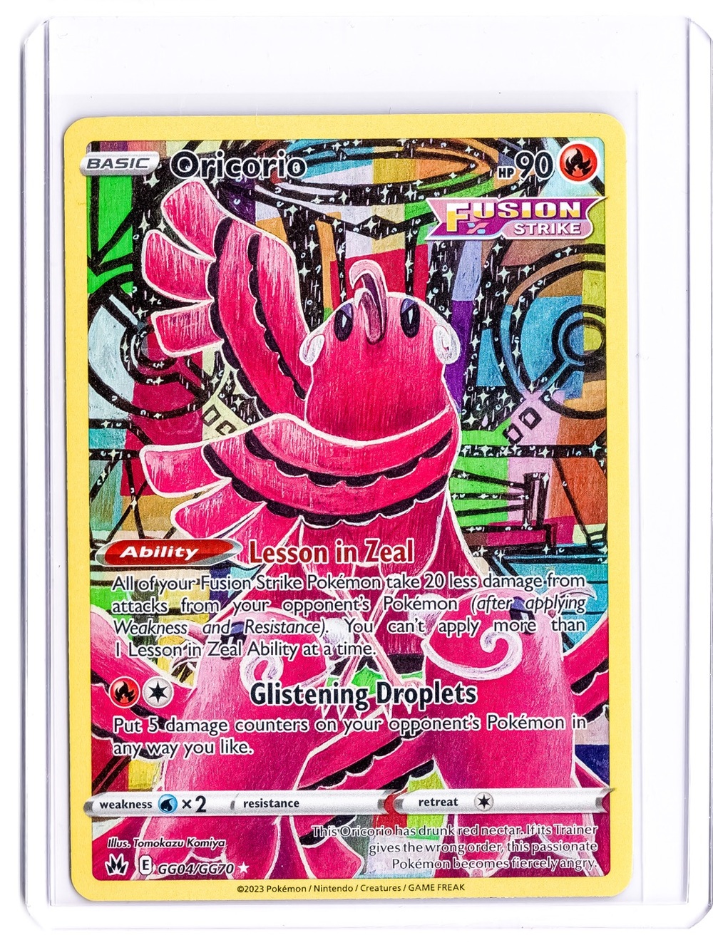 Oricorio GG04/GG70 Holo Crown Zenith Galarian Gallery Pokemon NM Pokemon Trading